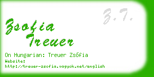 zsofia treuer business card